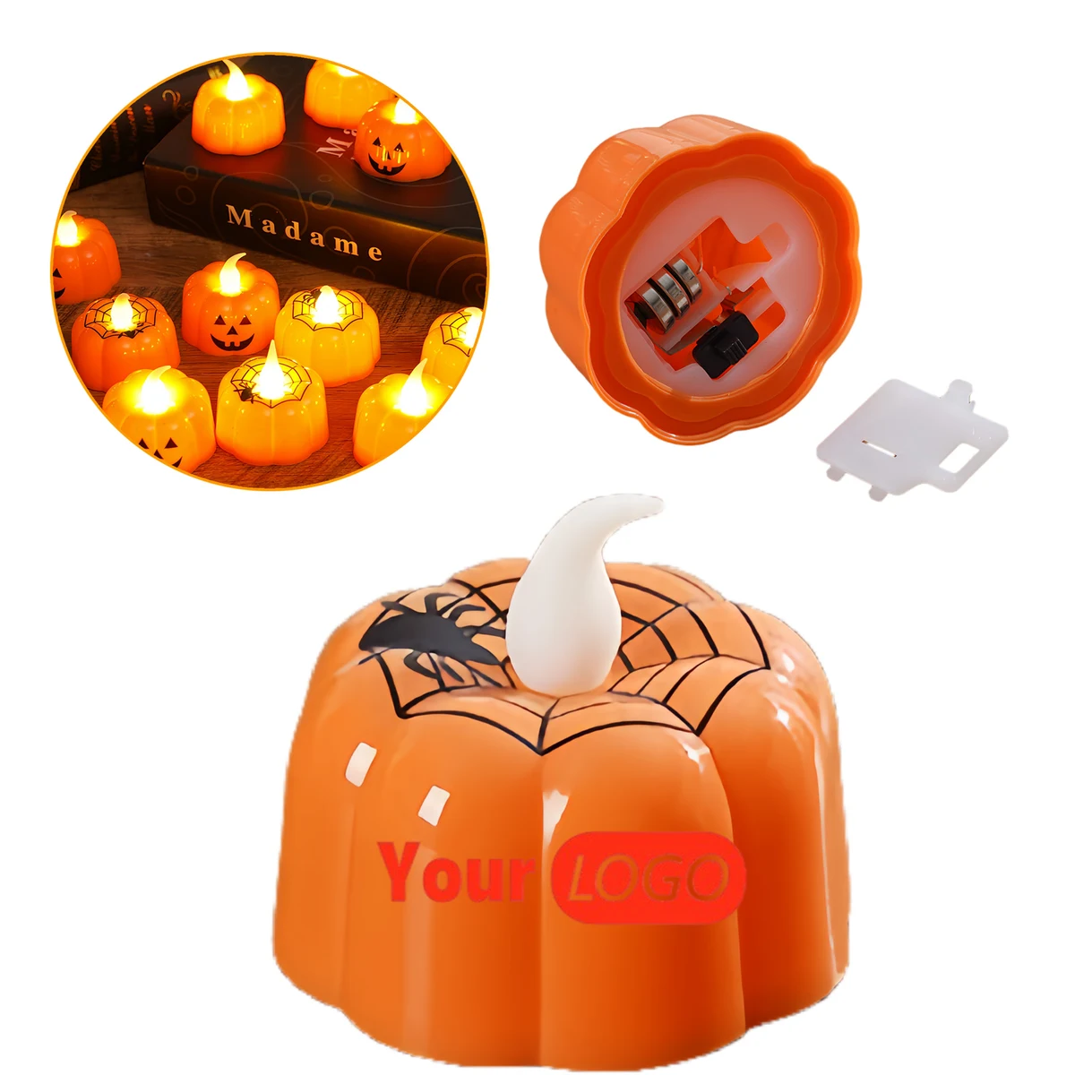 Halloween Little Pumpkin Electronic Candle 1