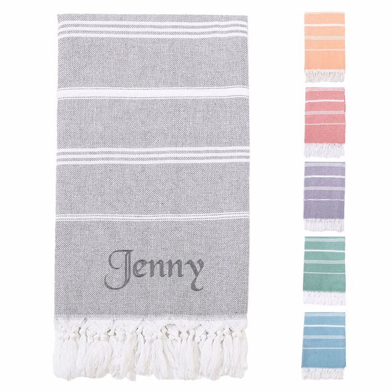 Fringed Cotton Beach Towel