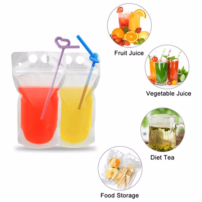 8 Oz. Drink Pouch w/Straw Hole