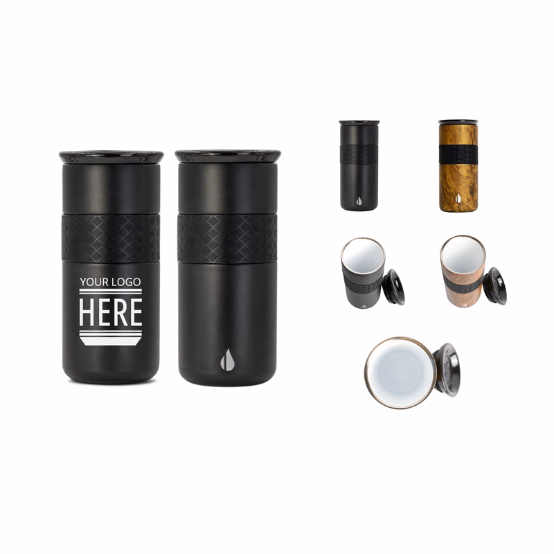 Elemental® Artisan Ceramic 16oz Stainless Steel Tumbler with Ceramic Lid