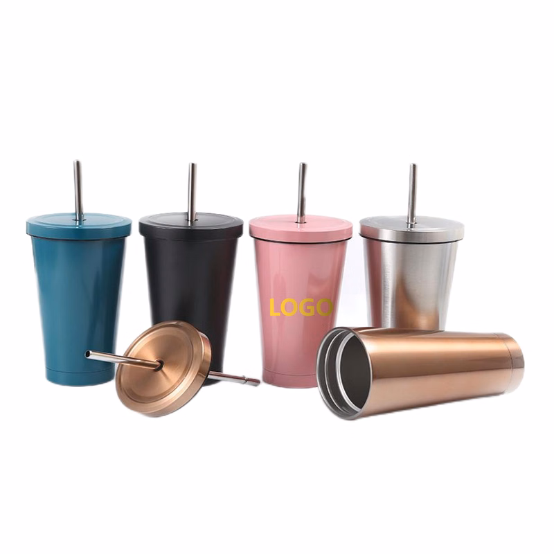 17 oz. Stainless Steel Straw Tumbler (direct import)