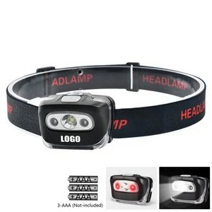 LED Headlamp Lightweight With Red Light Adjustable Headband 1
