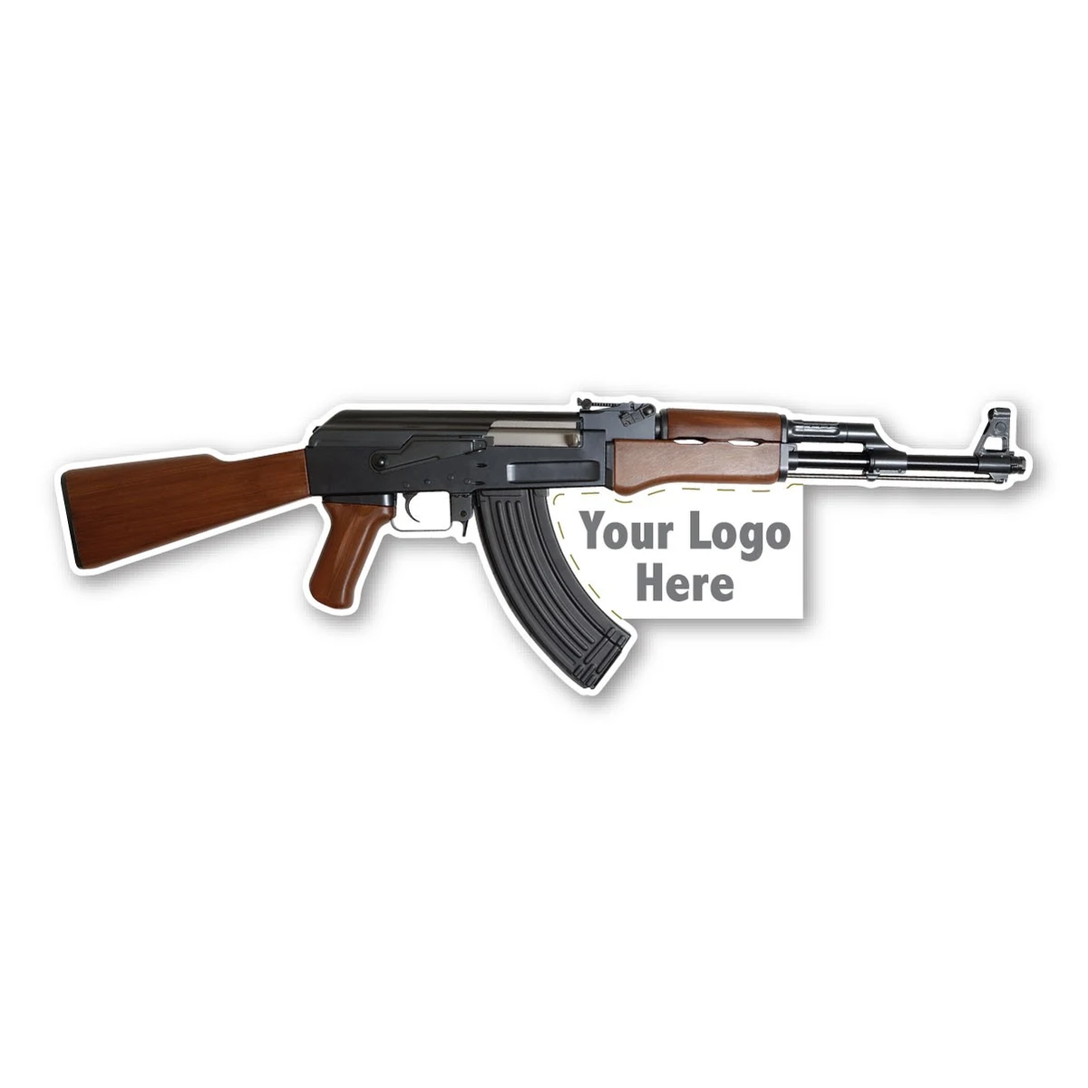 AK-47 Gun Magnet - 9.39" x 3" - 30 mil - Outdoor Safe 1