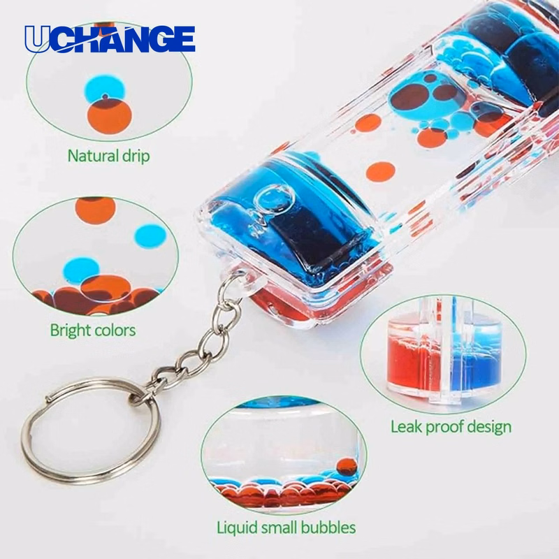 Liquid Motion Bubbler Keychain Toy