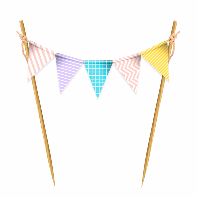 Paper Banner Toothpicks - Style D