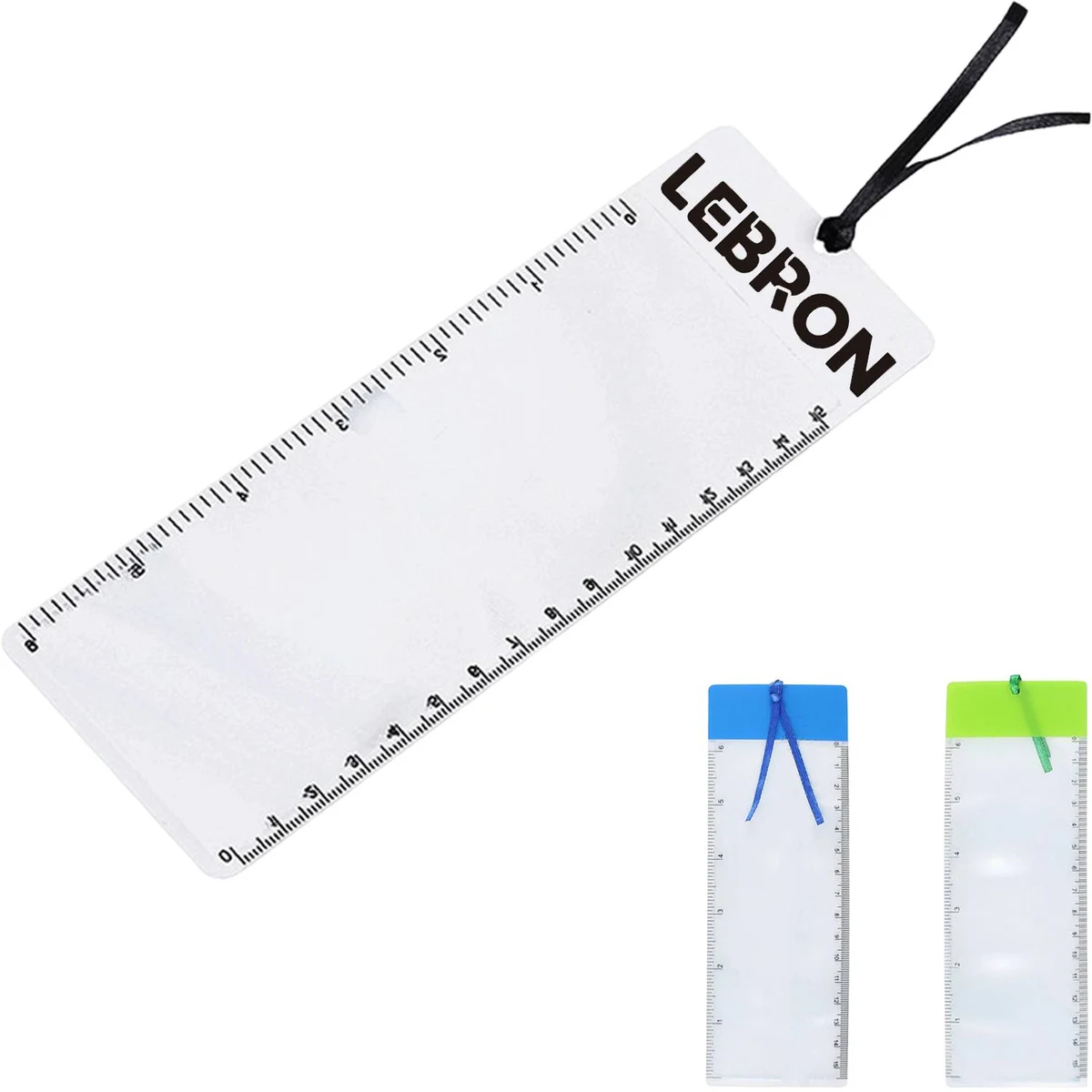 3 in 1 PVC Thin Magnifying Bookmark Ruler 1