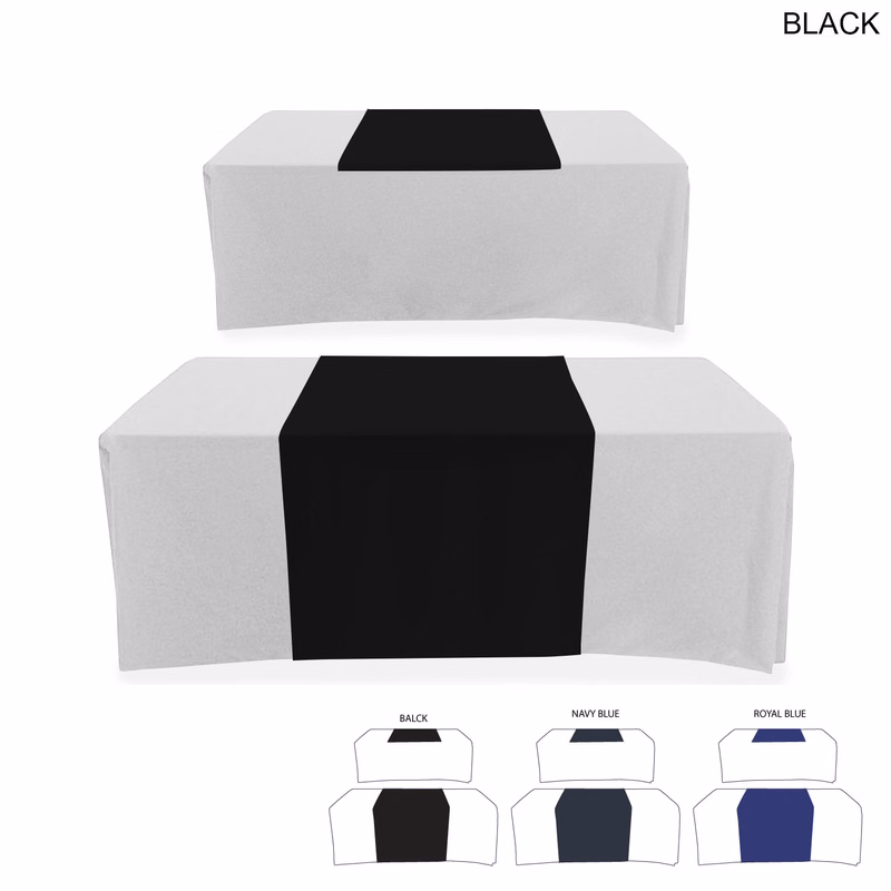 Polycotton Twill Table Runner, 30x60, Covers Front and Top of the table, Blank only