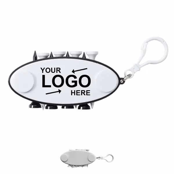 Custom Plastic Golf Multi-Tool Keychain — Essential Course Accessories