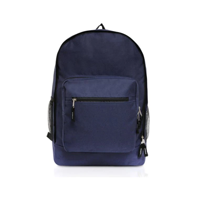 17.5" Classic Backpacks - Navy Side Mesh Pockets 1