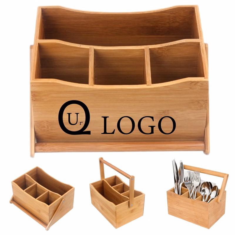 Bamboo Tableware Organizer