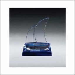 Sailboat- Blue Base - 7.5" 1
