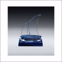 Sailboat- Blue Base - 7.5"