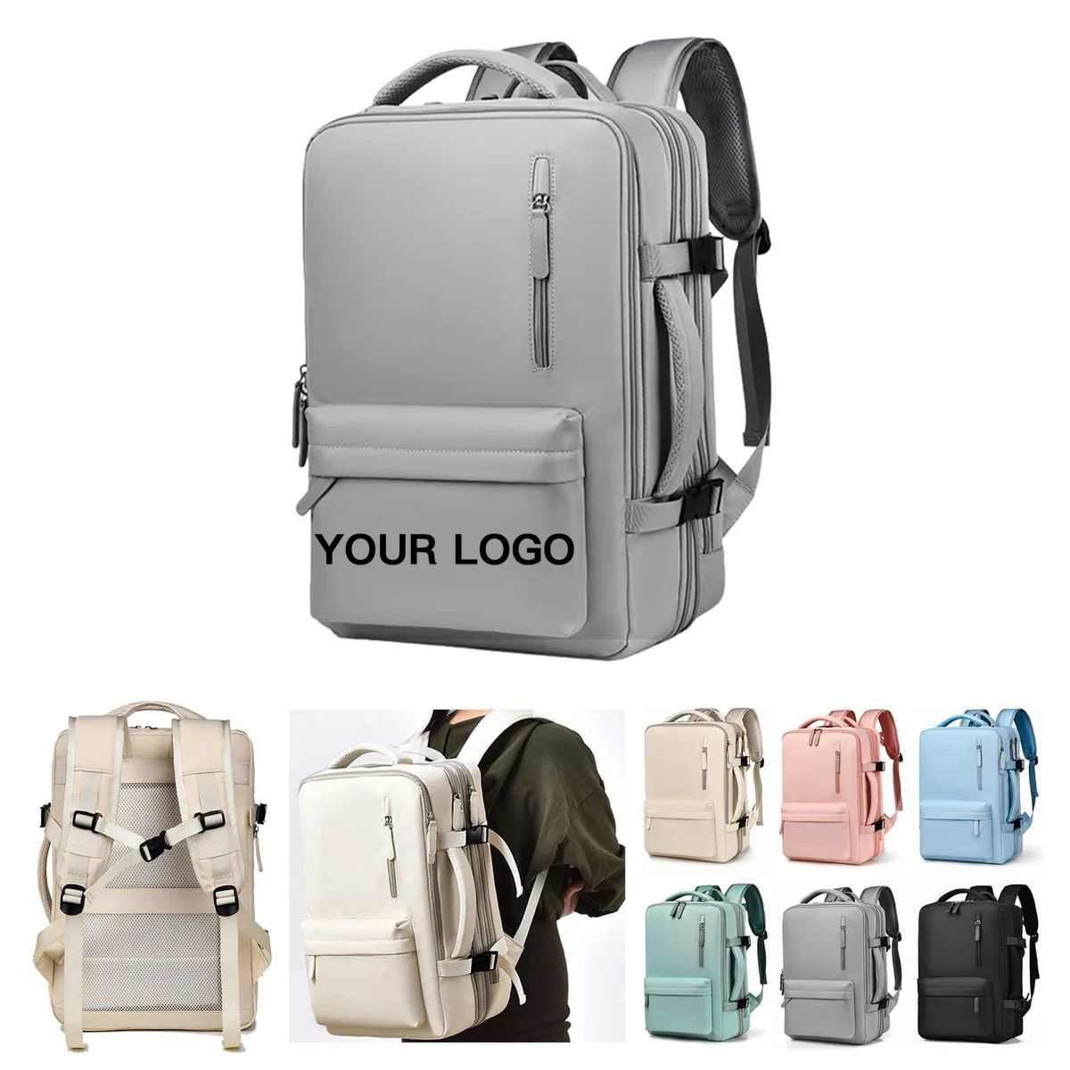 Lightweight Expandable Backpack with Multiple Compartments 1