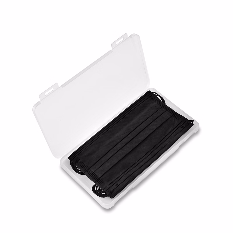 Mask Set In Clear Frosted Case