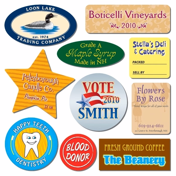 1.5" Round Full Color Paper Label