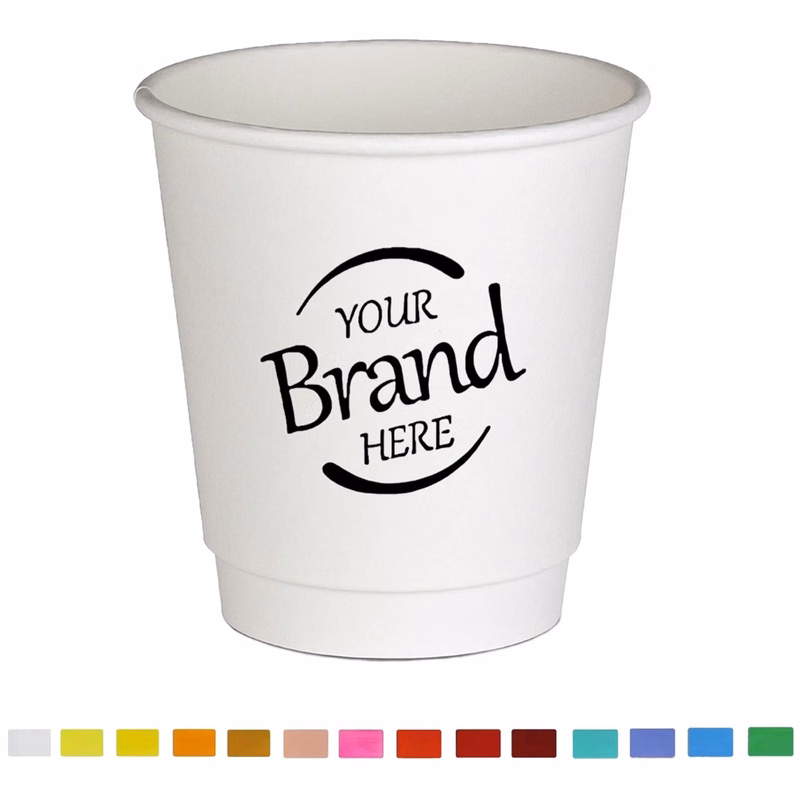 7/9/12Oz. Double Wall White Paper Cup