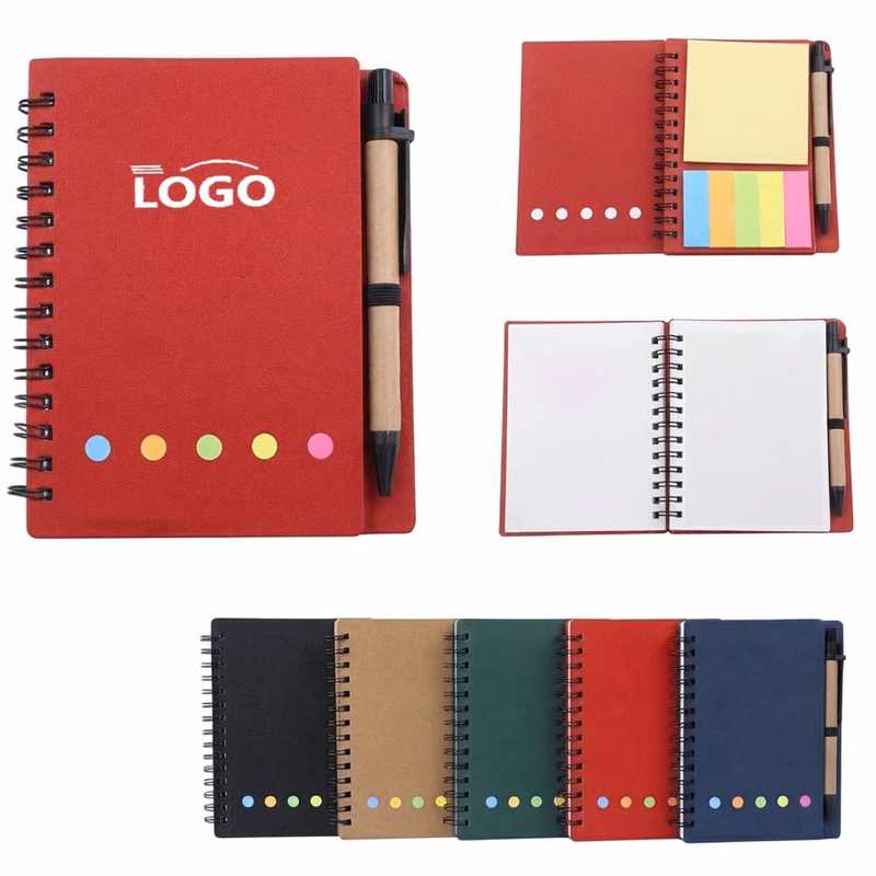 Kraft Paper Spiral Writing Notebook Stationery Kit