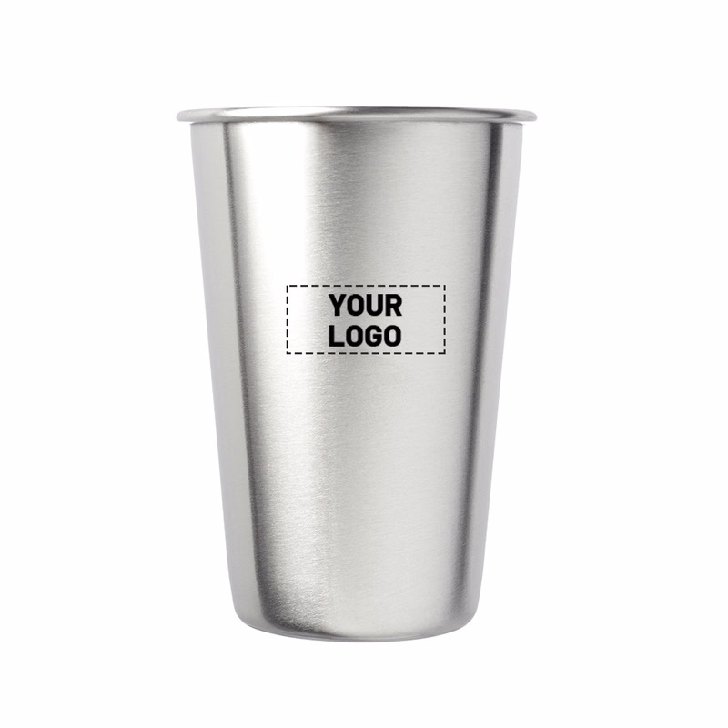 Single-wall Stainless Steel Mixing Glass, 16oz.