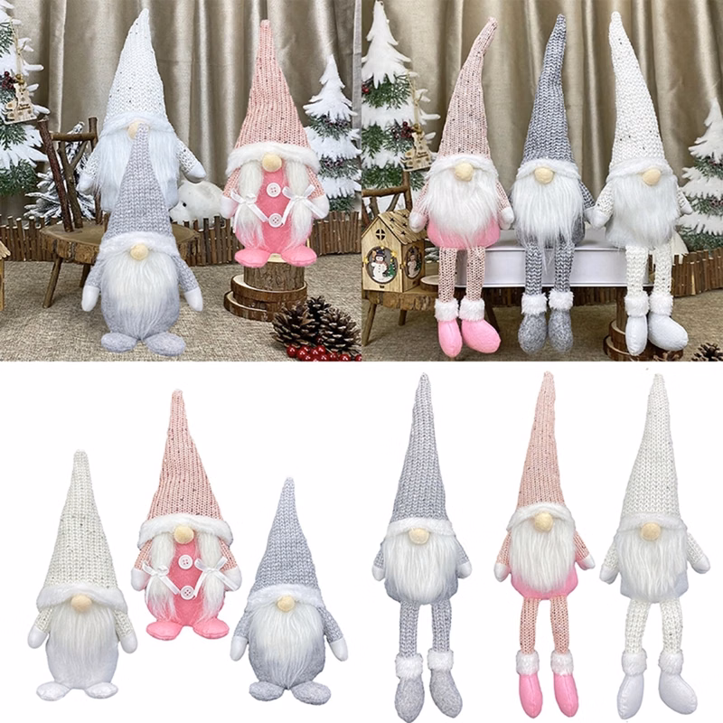 Christmas Plush Gnome Swedish Tomte Faceless Doll Home Decor
