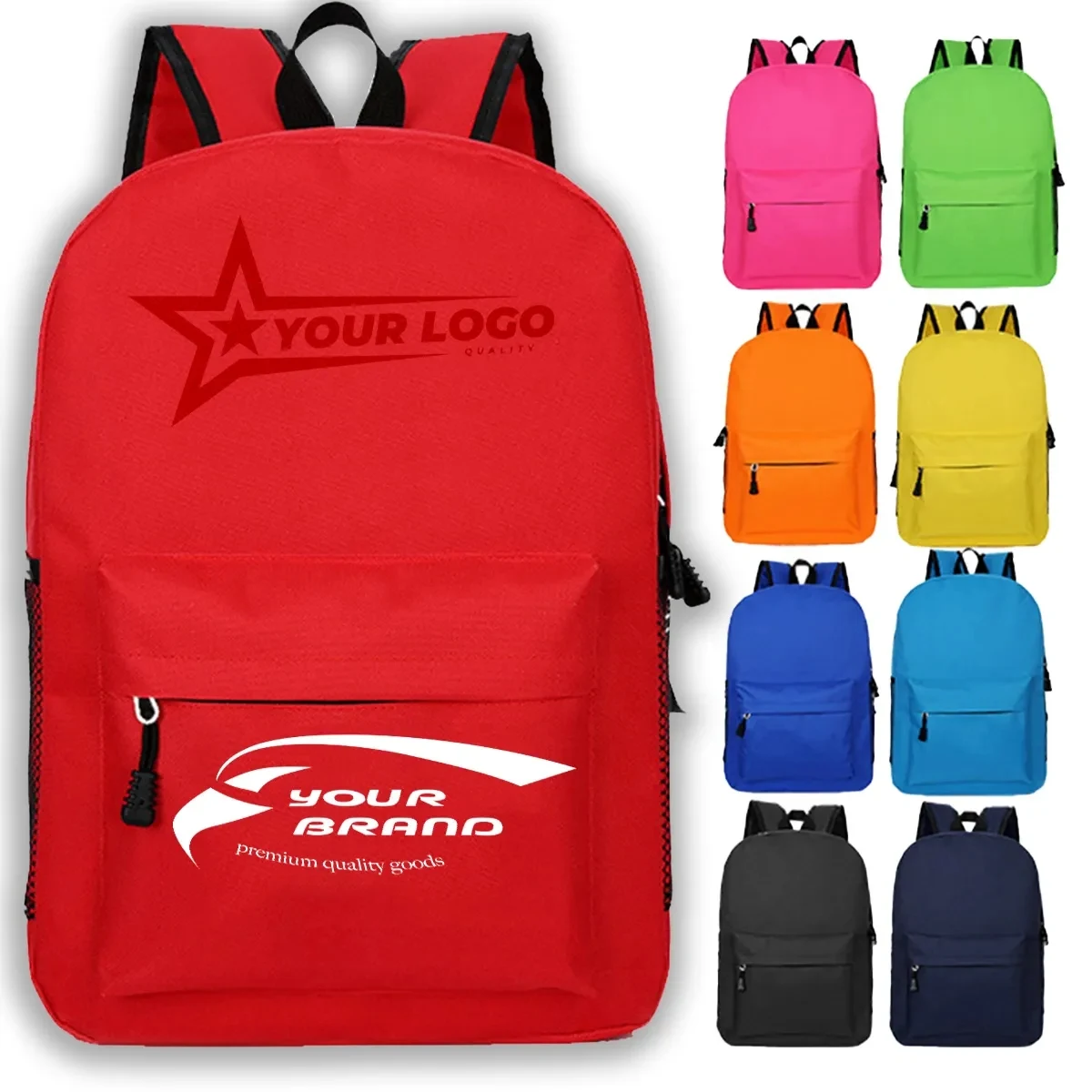In Stock Classic Budget Custom School Backpack 1