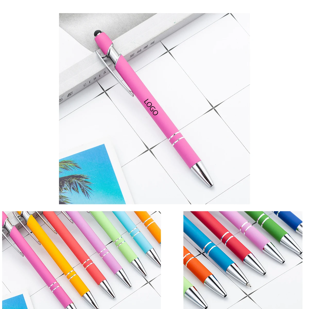 Aluminum-Plastic Covered Ballpoint Pen 1
