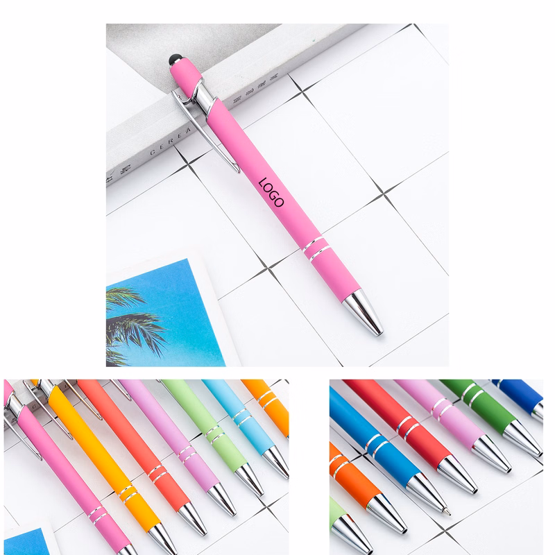 Aluminum-Plastic Covered Ballpoint Pen
