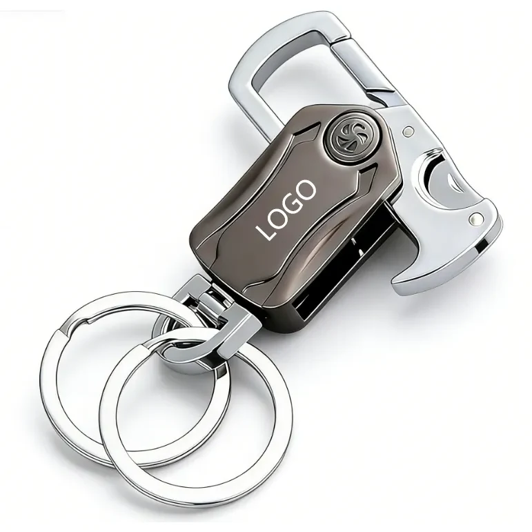 Multifunctional Metal Key Chain Bottle Opener Carabiner Clip 1