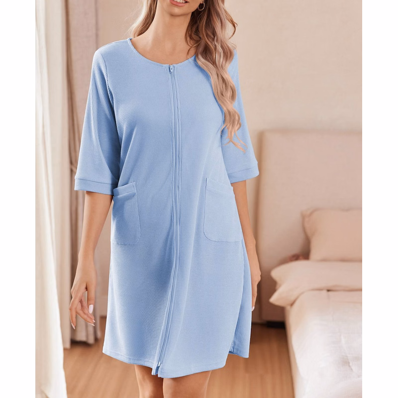 Women Zipper Robes