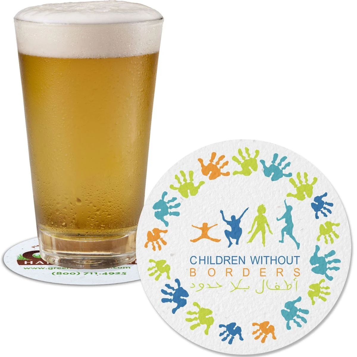 Premium Seeded Paper Coaster 1