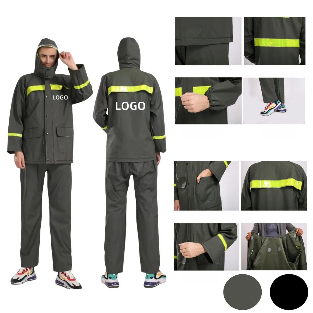 Split Riding Raincoat 1