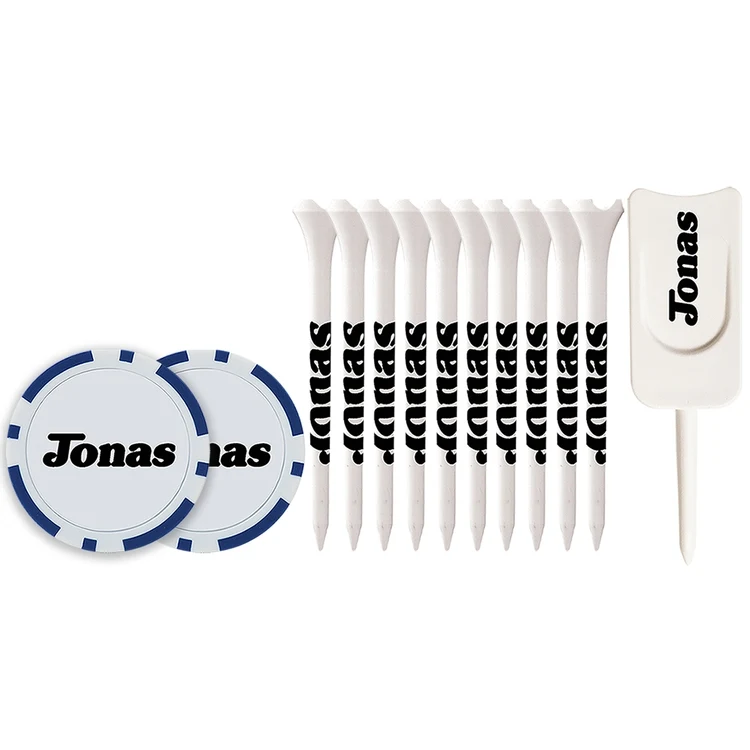 10 Performance Tees 2 3/4", 2 Poker Chips, Single Prong Plastic Divot Tool 1