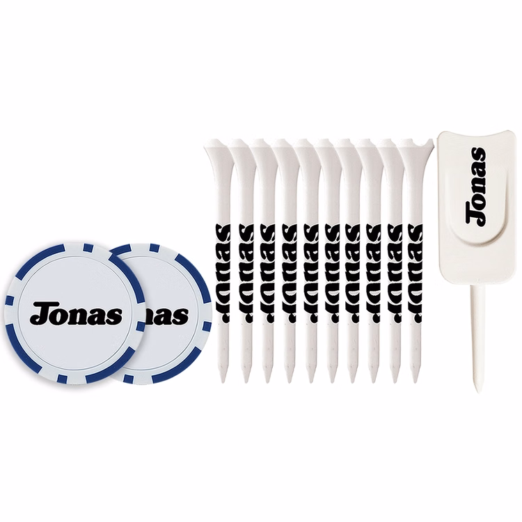 10 Performance Tees 3 1/4", 2 Poker Chips, Single Prong Plastic Divot Tool