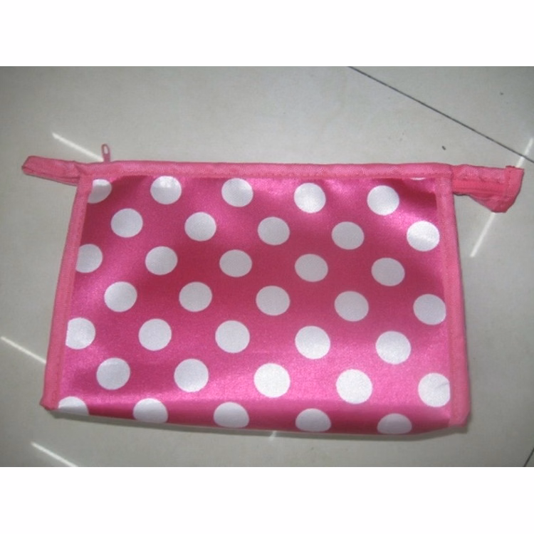 Satin cosmetics / make up bag