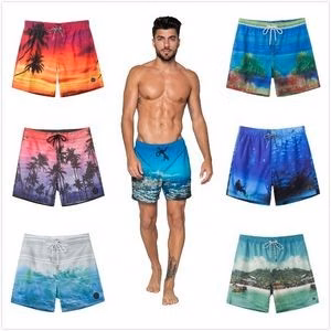 Mens Swimwear Shorts Breathable Hawaii Shorts