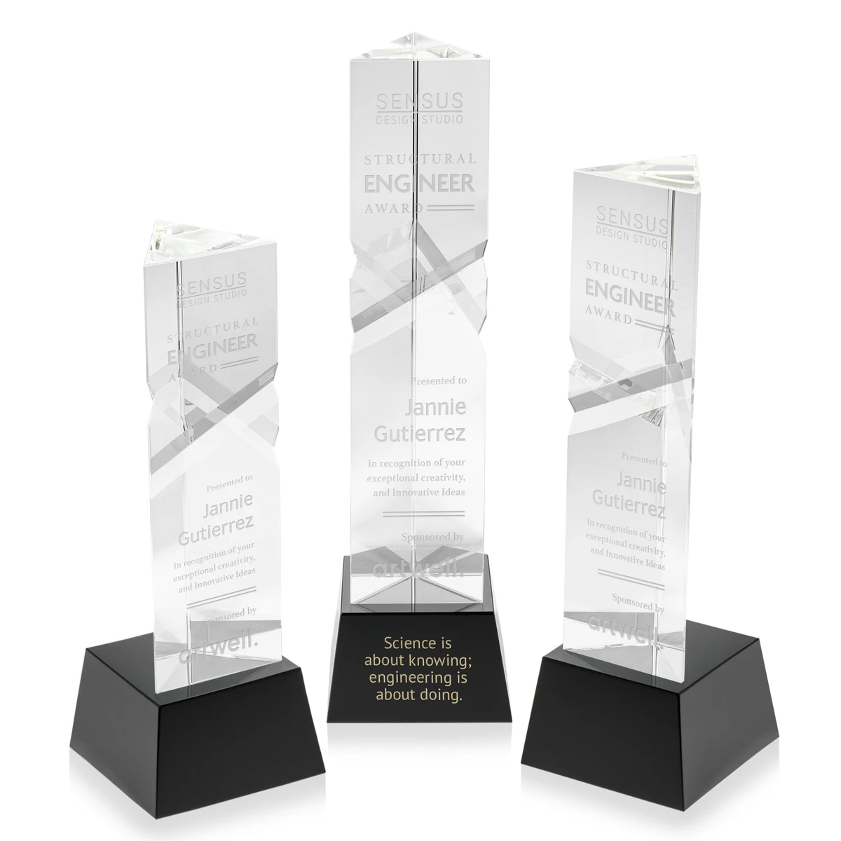 Oakham Award on Robson Base - Black 1
