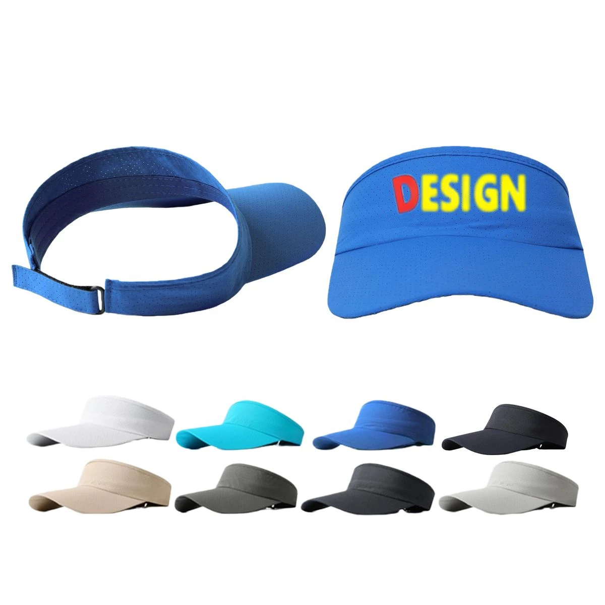 Mesh Quick Dry Empty Top Sun Visor Hat Cap 1