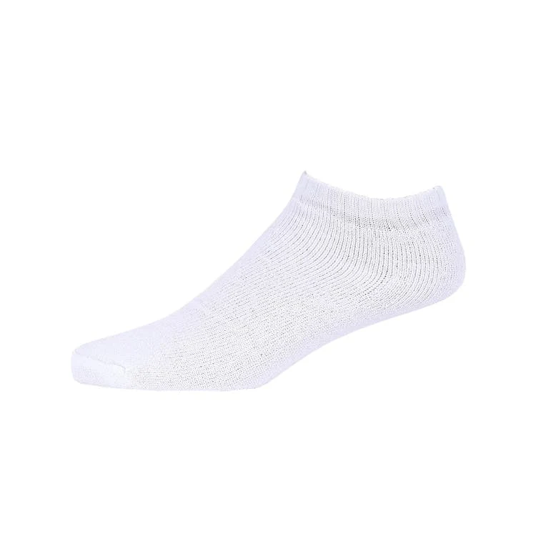 Men's Spak No-Show Sports Socks - White Size 9-11 4 Pack 1