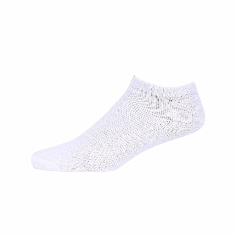 Men's Spak No-Show Sports Socks - White Size 9-11 4 Pack