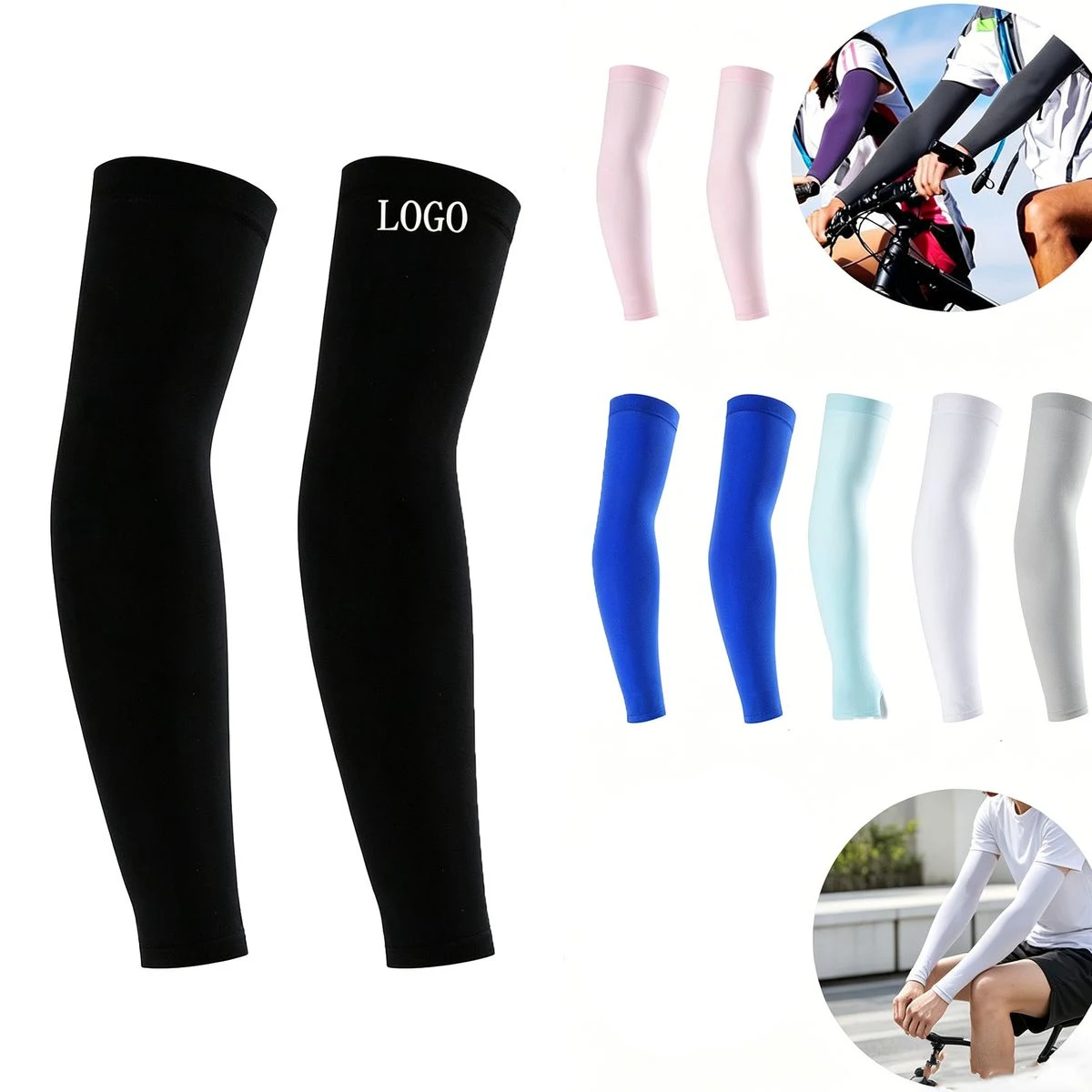 Finger Hole Sun Arm Covers UV Protection 1