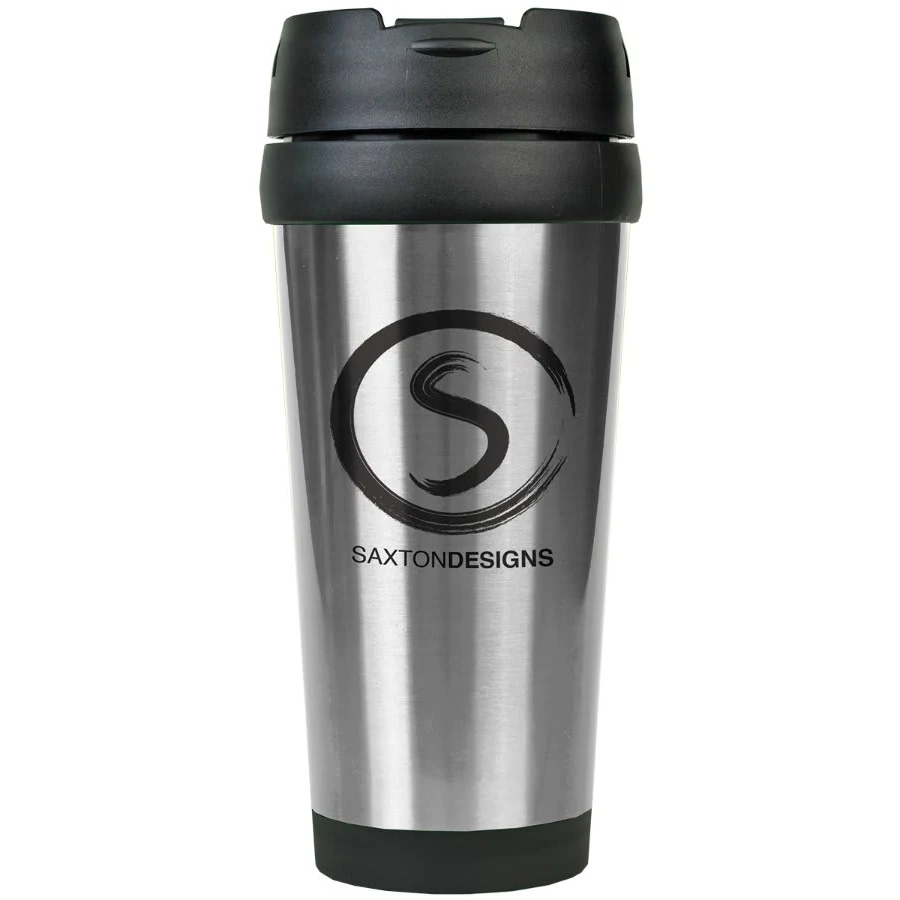 16 oz. Silver Stainless Steel Travel Mug without Handle 1