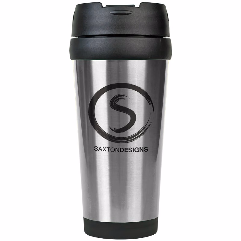 16 oz. Silver Stainless Steel Travel Mug without Handle