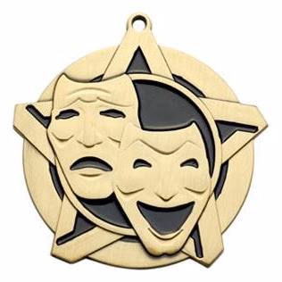 Drama Super Star Medal 2-1/4"