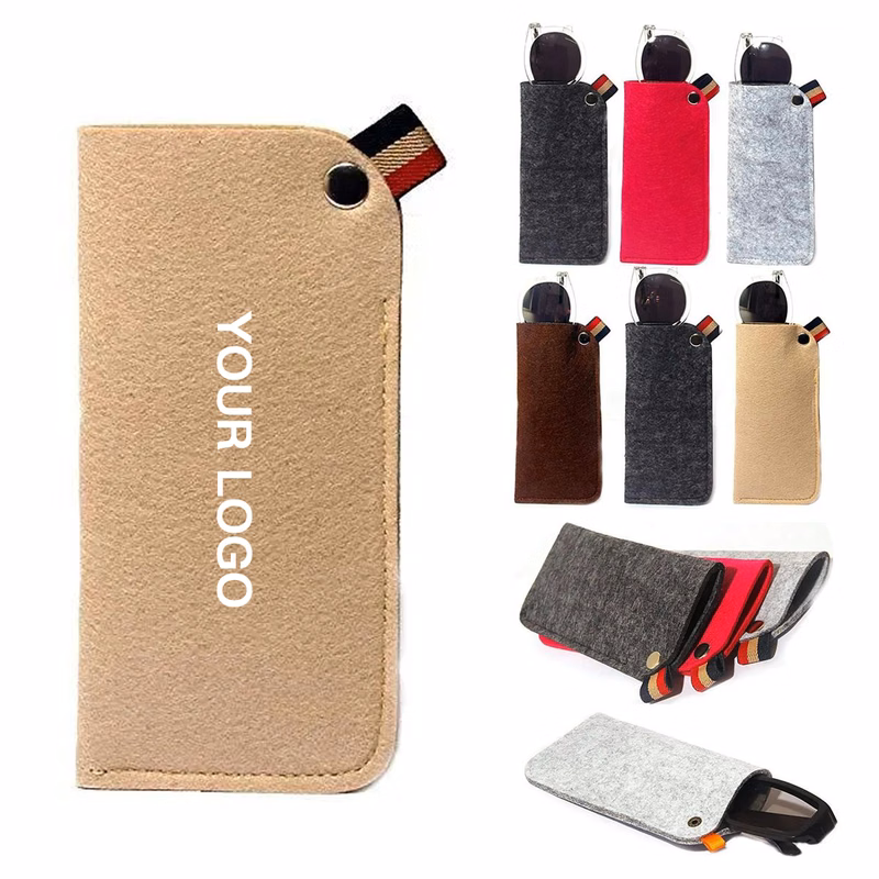 Felt Glasses Pouch for Sunglasses or Accessories