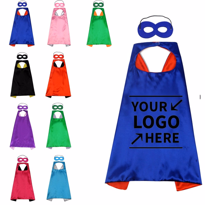 Kids Superhero Cape And Mask