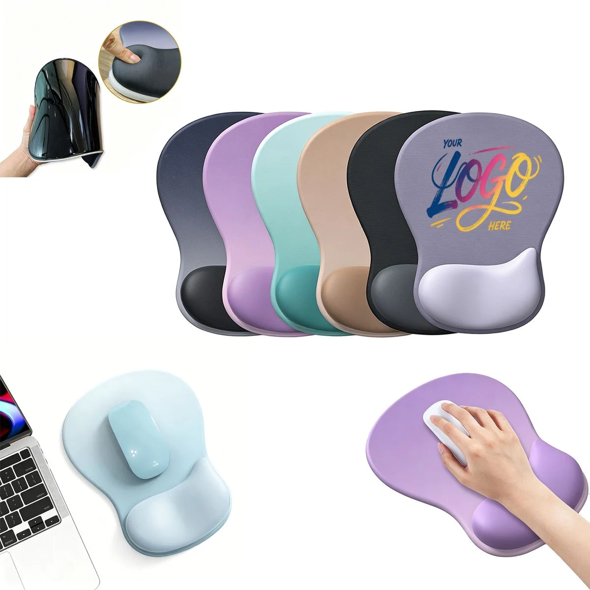 Full Color Mouse Pad with Wrist Rest 1