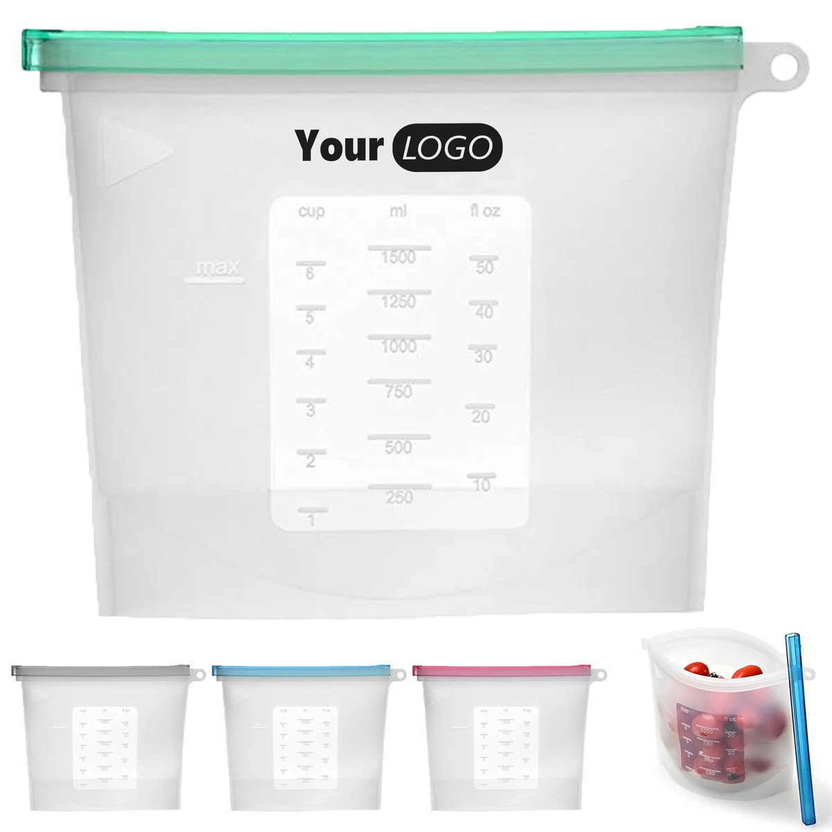 Silicone Transparent Fresh-Keeping Food Sealed Bag 1