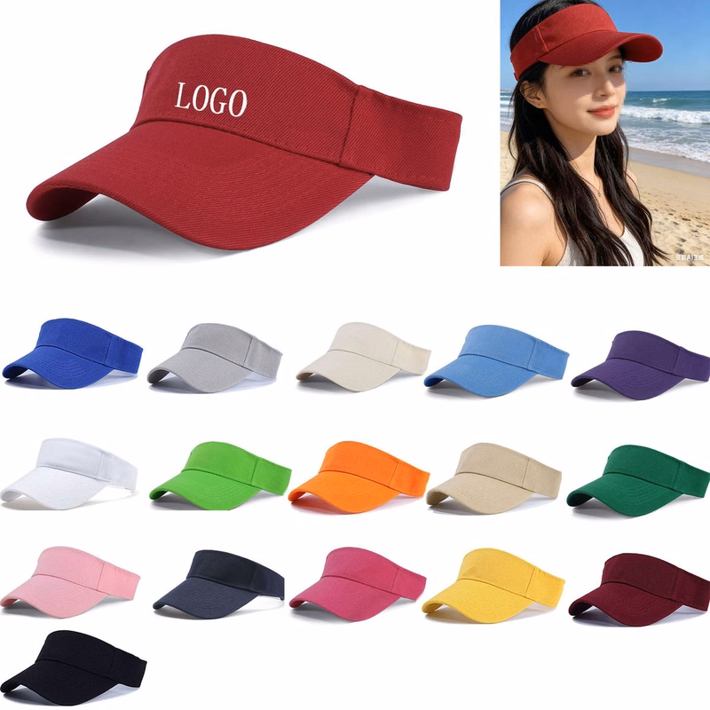 Blank Outdoor Breathable Visor Hat Men Women Cycling