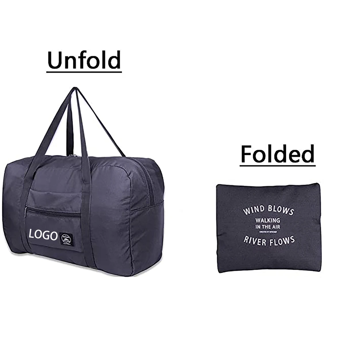 Foldable Travel Duffel Tote Bag Carry on Luggage 1