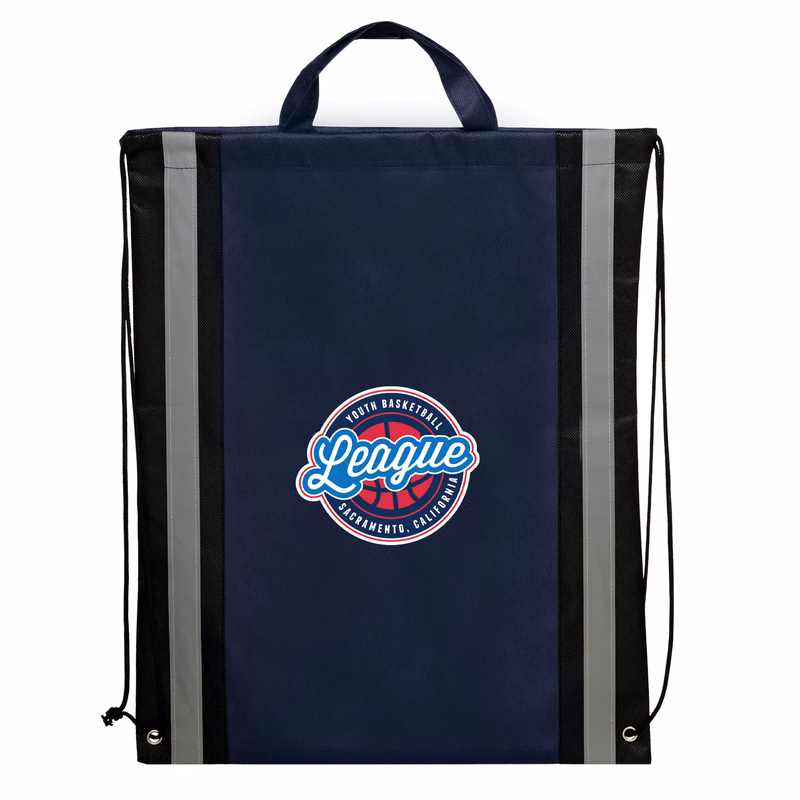 Non-Woven Backpack with reflective stripes down the sides