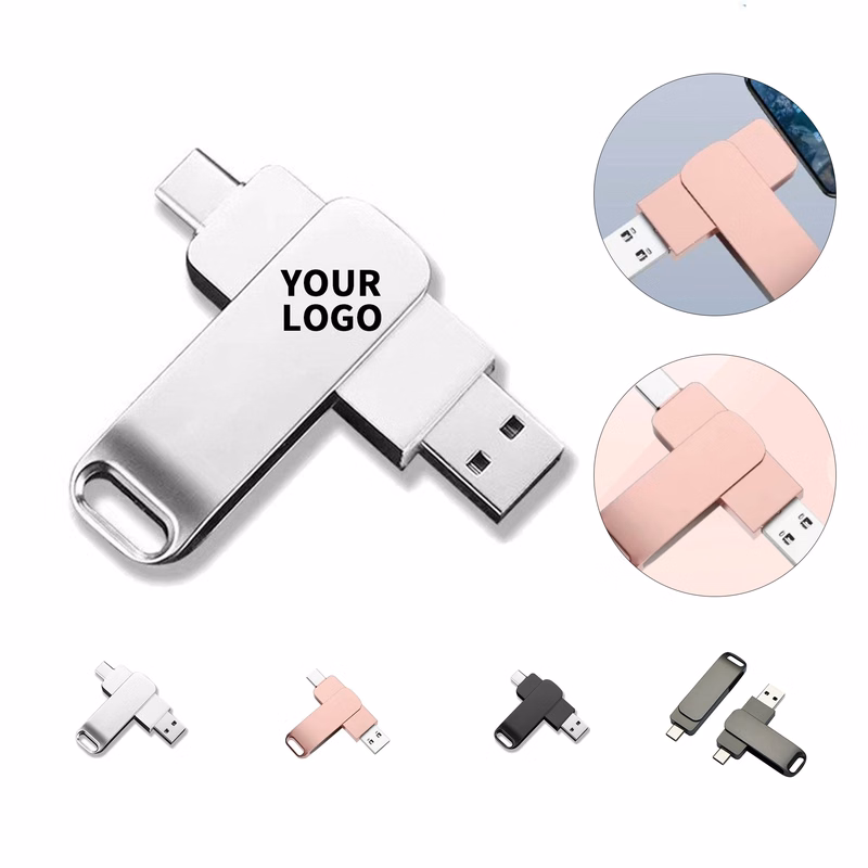 High Speed USB 3.0 Metal Swivel Flash Drive 16GB